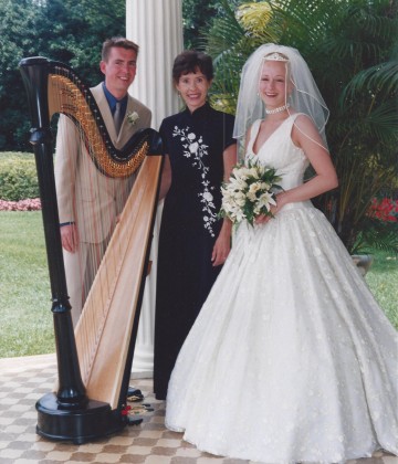 Wedding Event with harpist Catherine Way performing