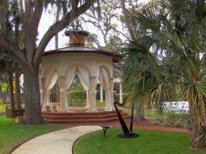 photo of Tavern & Chapel gazebo with Harp